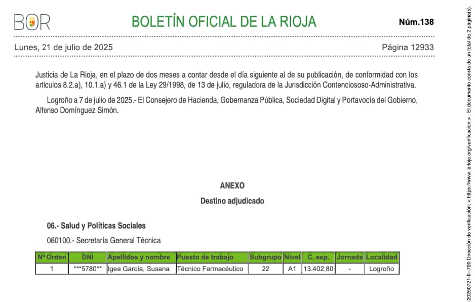 Susana Aprobado BOE